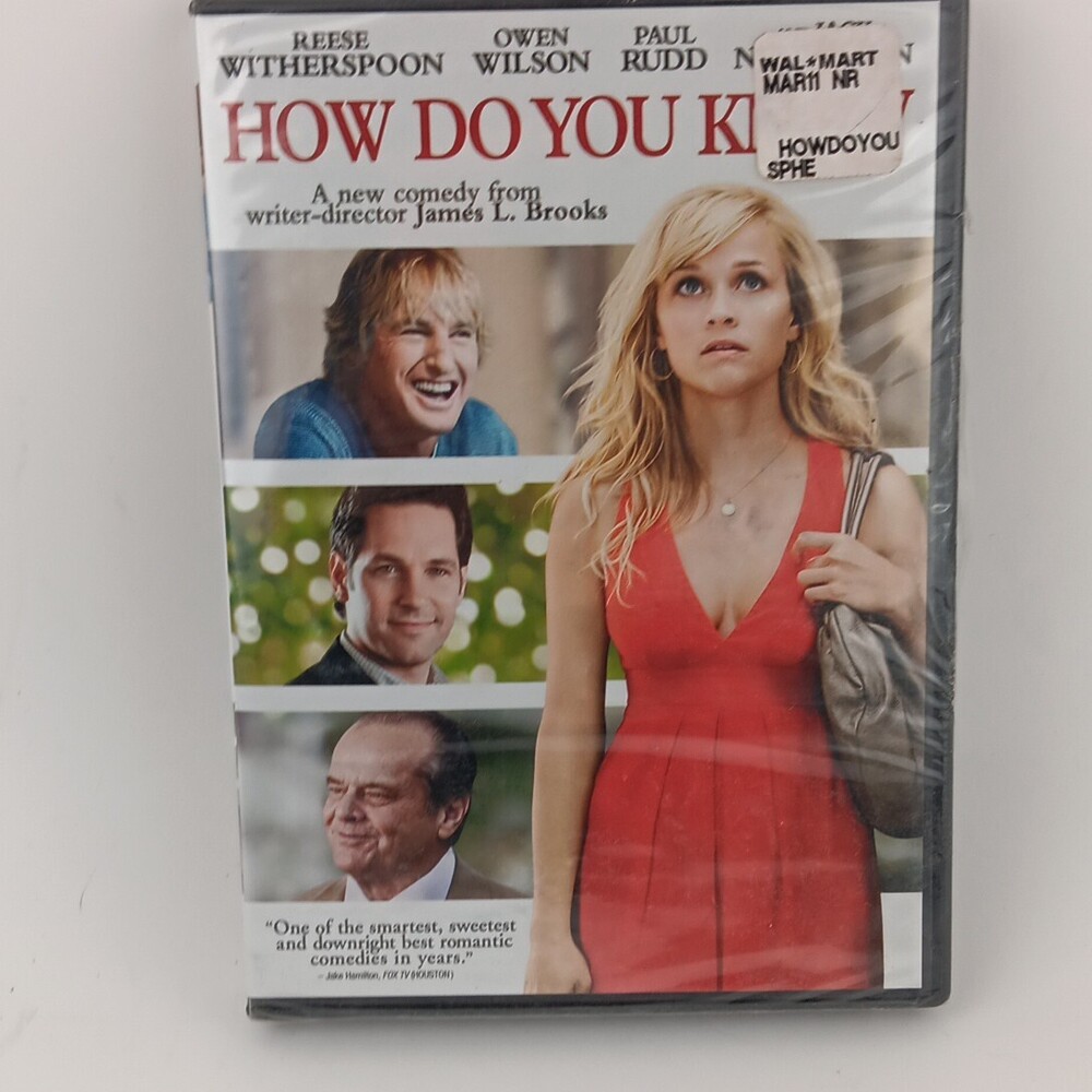 How Do You Know (DVD, 2010, Widescreen) NEW